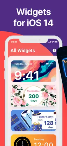Captura de Pantalla 7 Widgets GO! Temas Iconos iphone