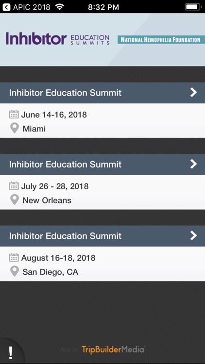 NHF Inhibitor Summits