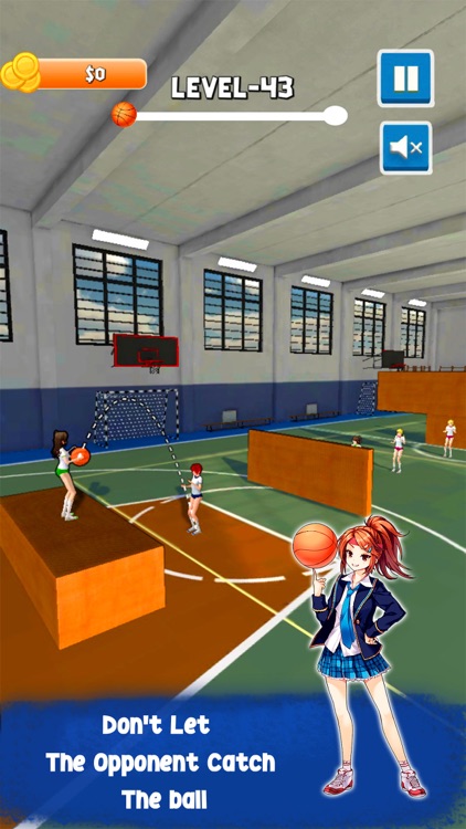 Anime School Basketball Dunk screenshot-5
