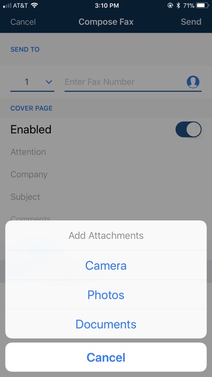 Metrofax–Send fax from iPhone