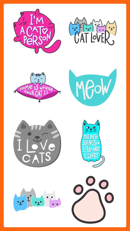 Pusheen Cat Text Sticker Pack