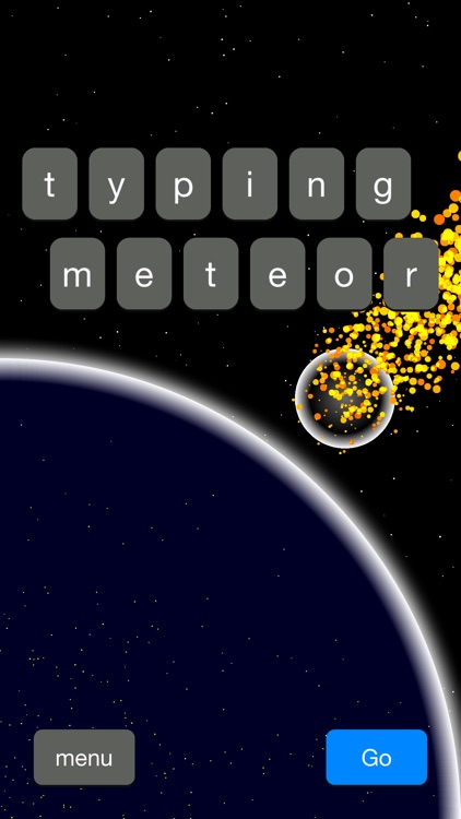 Typing Meteor - Save Earth!