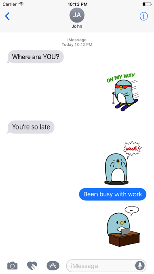 Animated Cute Penguin Stickers(圖5)-速報App