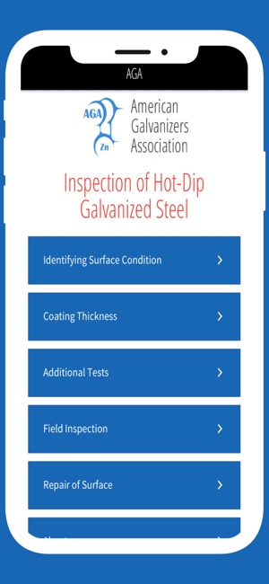 Inspection of Galvanized Steel