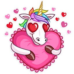 Funny Rainbow Unicorn Stickers