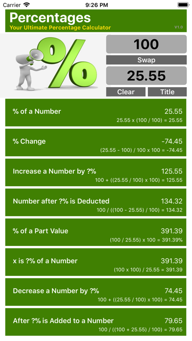 Ultimate Percentage Calculator screenshot 3