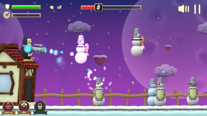 战斗企鹅大战雪人