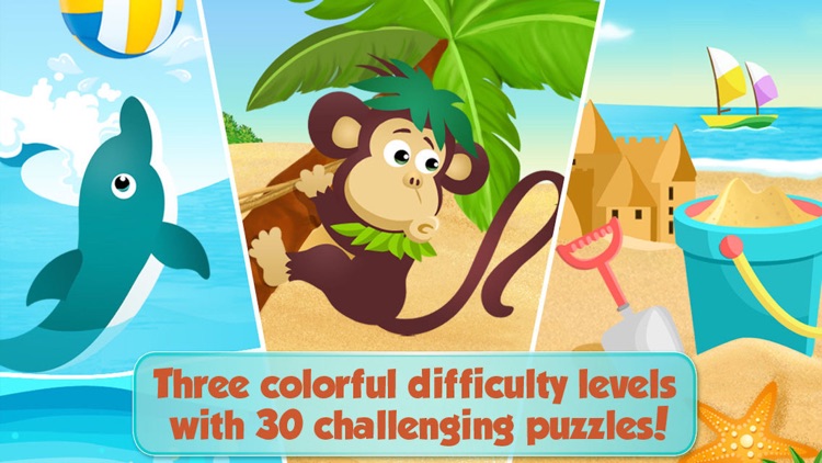 Lola Panda's Beach Puzzle screenshot-4