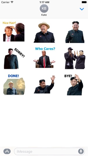 Trump And Kim Emoji Sticker(圖2)-速報App