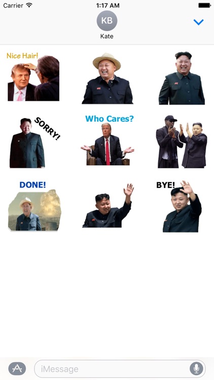 Trump And Kim Emoji Sticker