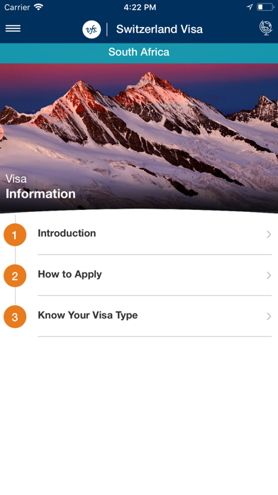 Switzerland Global Visa App screenshot 3
