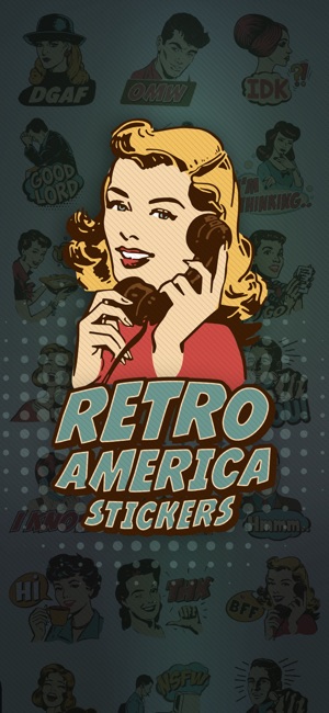 Retro America Stickers(圖1)-速報App