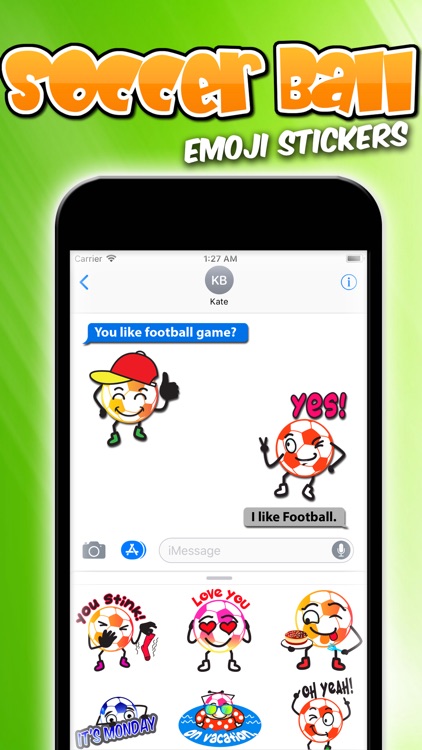Soccer Ball Emoji Stickers