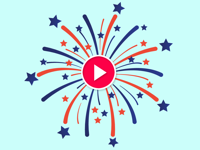 Animated Fireworks Sticker