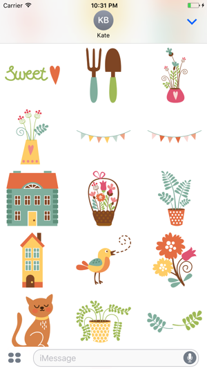 Gardening Sweet Home Stickers(圖5)-速報App