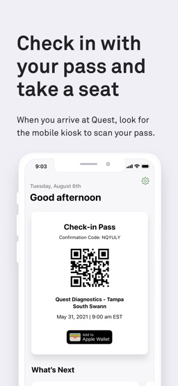 MyQuest for Patients app screenshot