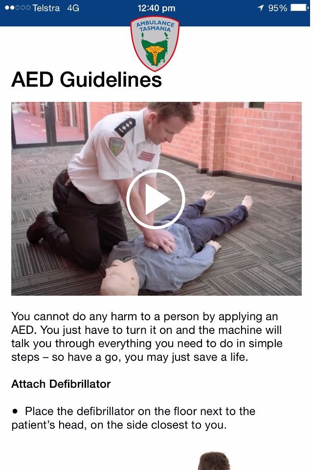 Ambulance Tasmania AED Locator screenshot 4