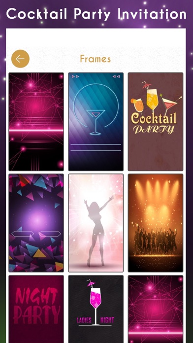 Cocktail Party Invitation Card screenshot 2