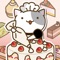 This time the cat became a cake shop