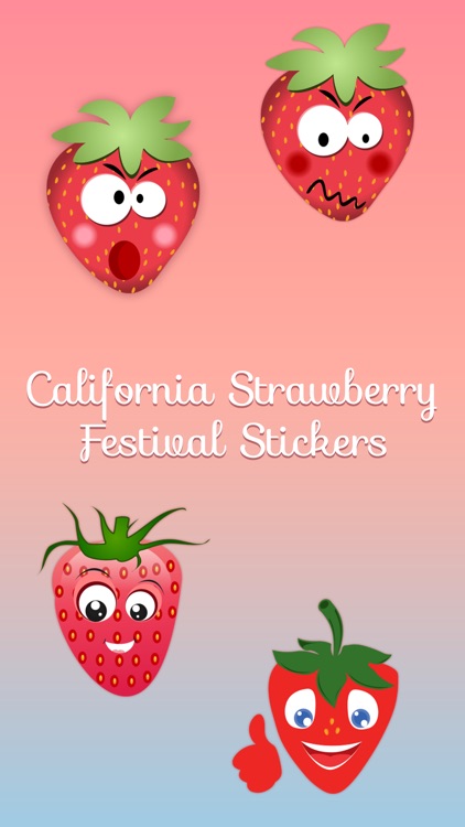 California Strawberry Stickers