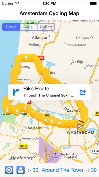 Amsterdam Cycling Map screenshot-4