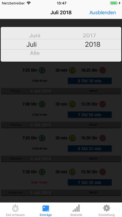 Arbeitszeit screenshot-4