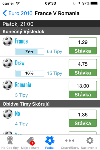 Tipy na sportove stavky OLBG screenshot 2