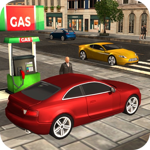 Red Car City Tran Sim Icon
