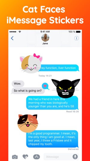 Adorable Cat SMS Stickers Pack(圖2)-速報App