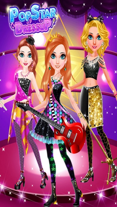 Pop Star Girls Salon Dress Up screenshot 3