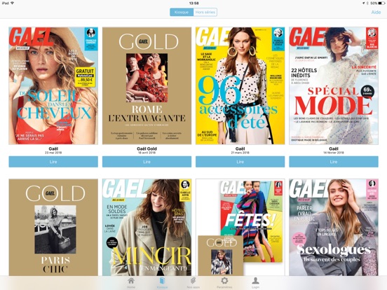 iPad Image of Gael Magazine