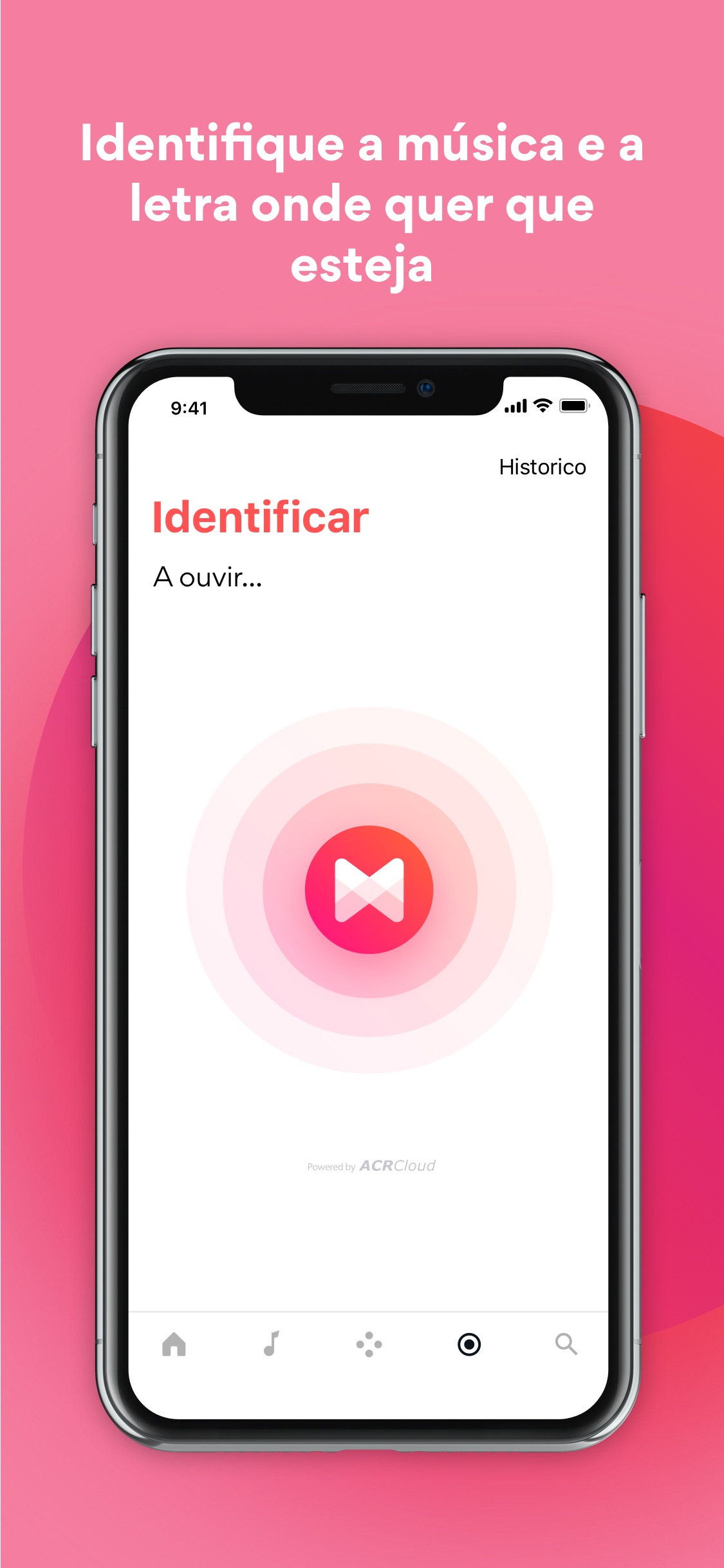 Screenshot do app Musixmatch