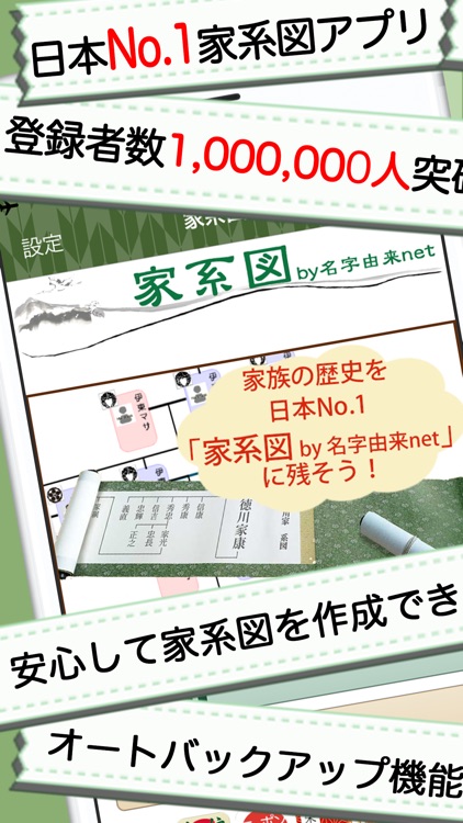 家系図 by 名字由来net 日本No.1 100万人