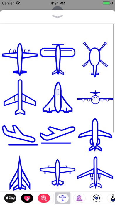 Aviation Blue Stickers screenshot 2
