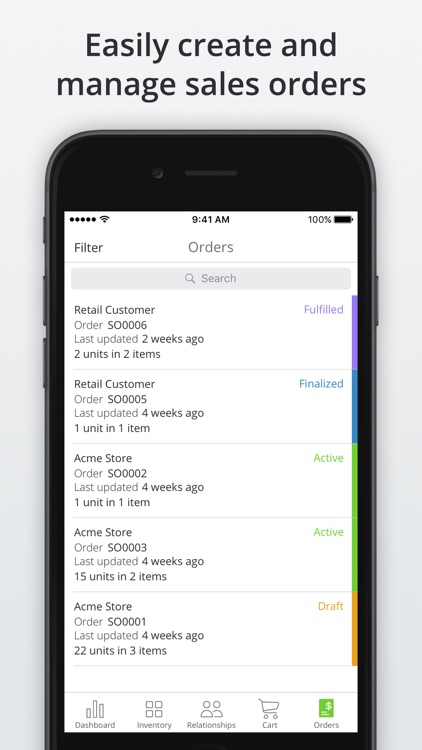 TradeGecko Mobile - Sales app