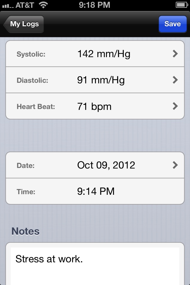 Blood Pressure Tracker - Pro screenshot 3