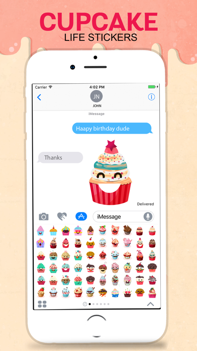 Yummy Cupcake Stickers screenshot 4