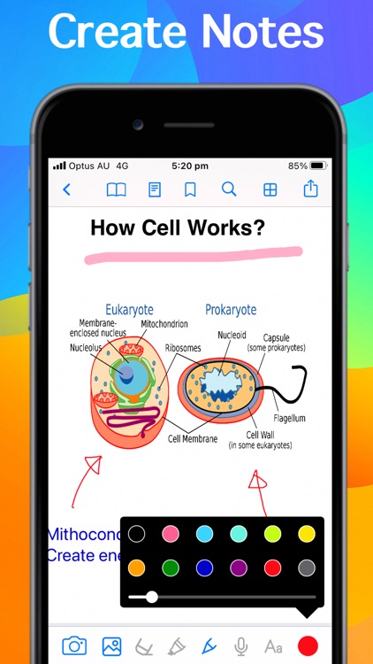 NoteTaker, Note taking app