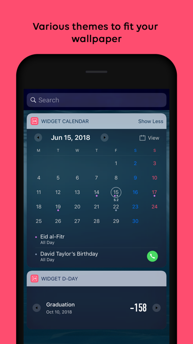 Widget Calendar Screenshot 5