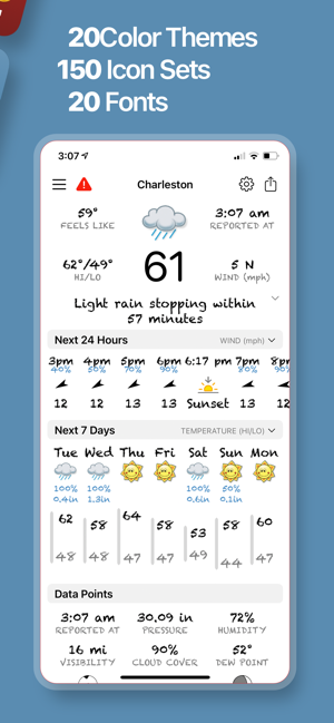 ‎BeWeather 3 Weather Widget Screenshot