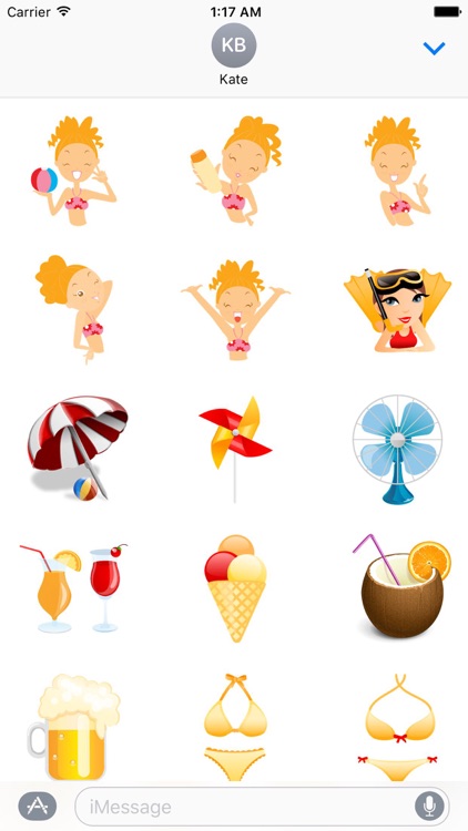 Summer And Beach Icon Sticker