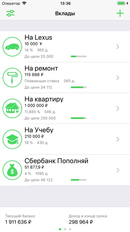 Калькулятор вкладов
