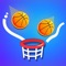 Dunkbrush is a basketball skill game where you have to draw lines to make the ball fall into the basket