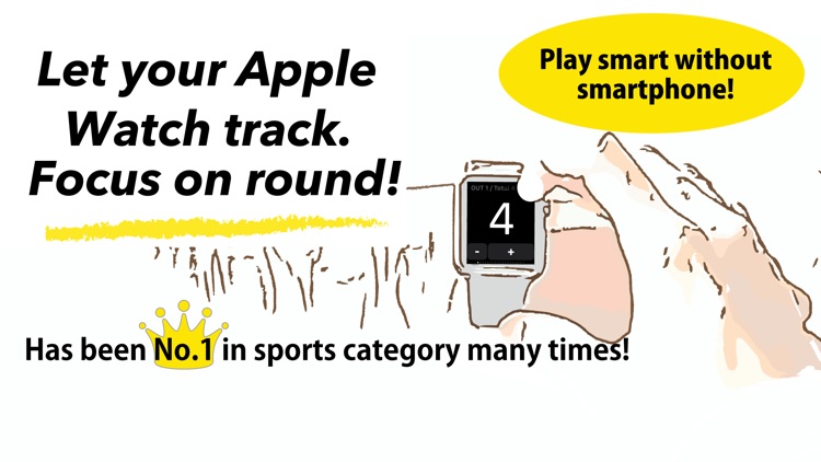 golf score counter with watch