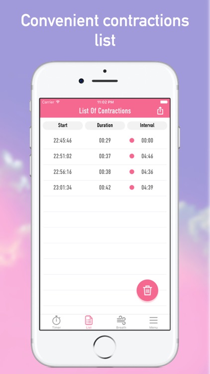 Labor Contraction Timer Birth screenshot-3
