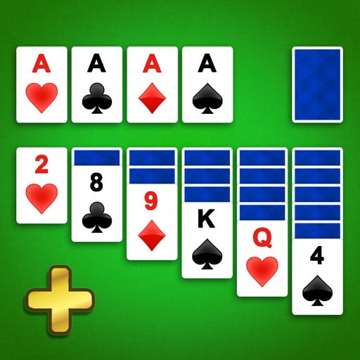 klondike solitaire green felt deal one card
