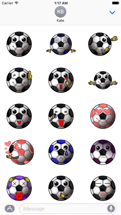 BallMoji Soccer Ball Sticker