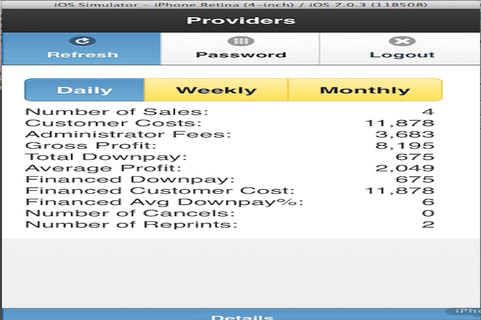 Providers screenshot 2