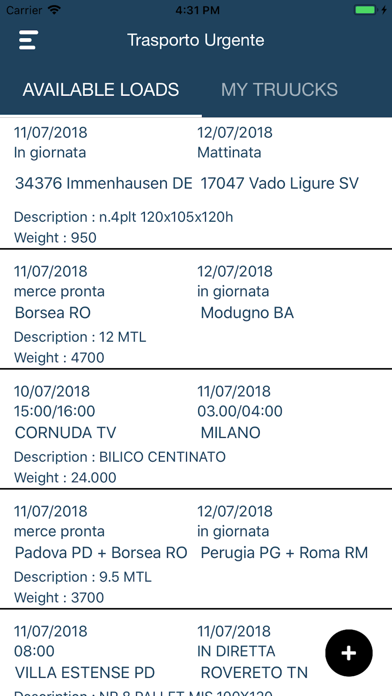 Trasporto Urgente screenshot 2