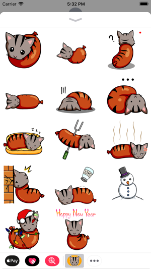 Sausage Cat Animated Stickers(圖4)-速報App